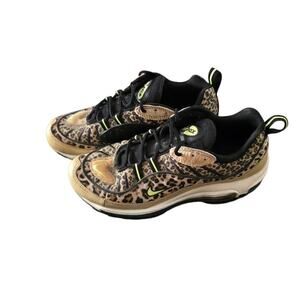 Nike Air Max 98 PRM Animal Print Womens 7.5 Desert Ore Black Sneaker